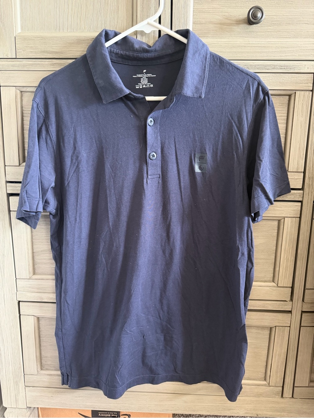 Fabletics Men's Navy Blue Polo Shirt